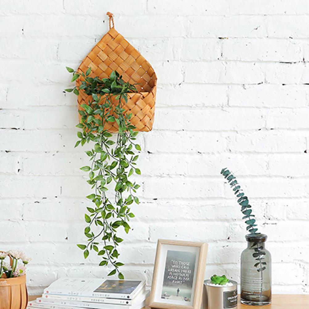 Evalyn - Natural Wicker Wall Hanging Planter