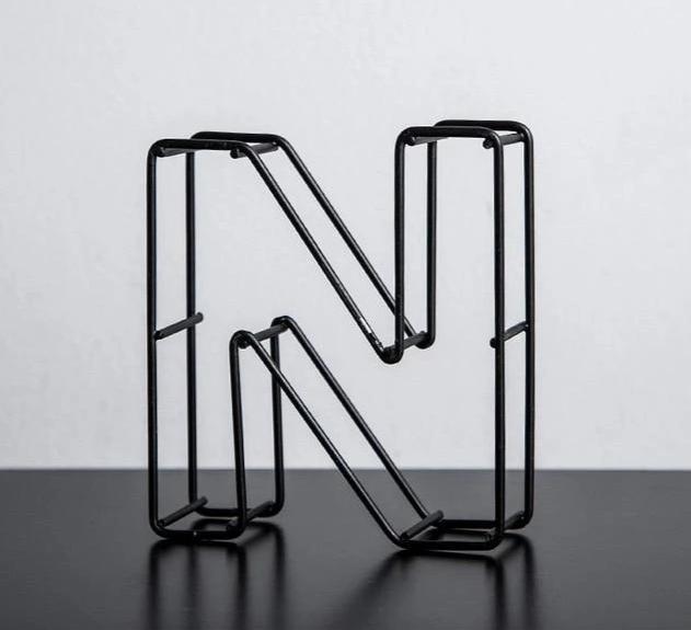 Wire Frame Letter Home Decor