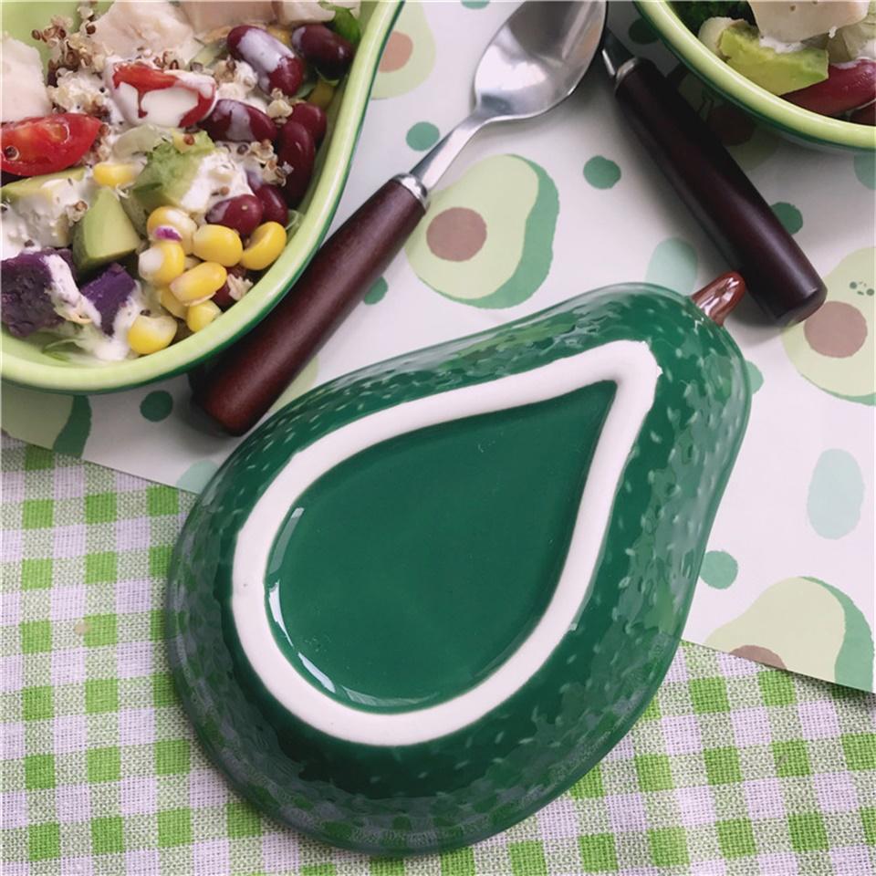 Milly - Glazed Colored Ceramic Avocado Plate