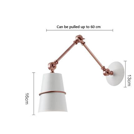Retractable Long Arm Wall Lamp