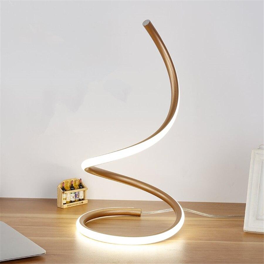 Deco26 Swirling Line Minimalist LED Table Lamp