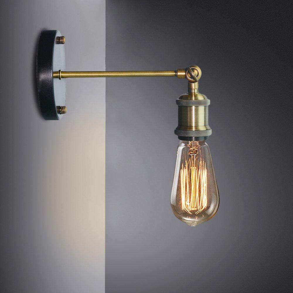 Deco26 Industrial Style Wall Lamp with Adjustable Knob