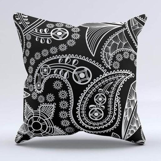Color Patterned Cushion Cover D