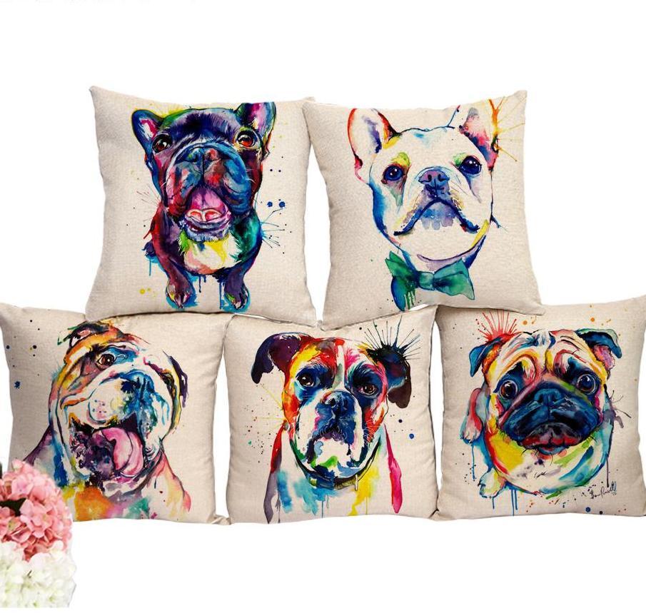Dog Family Cushion Cover D