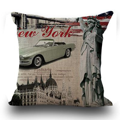 London Style Cushion Cover
