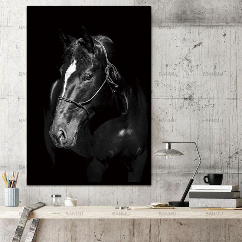 Unframed Wall Decor Beauty of Horse-Portrait Multiple Sizes
