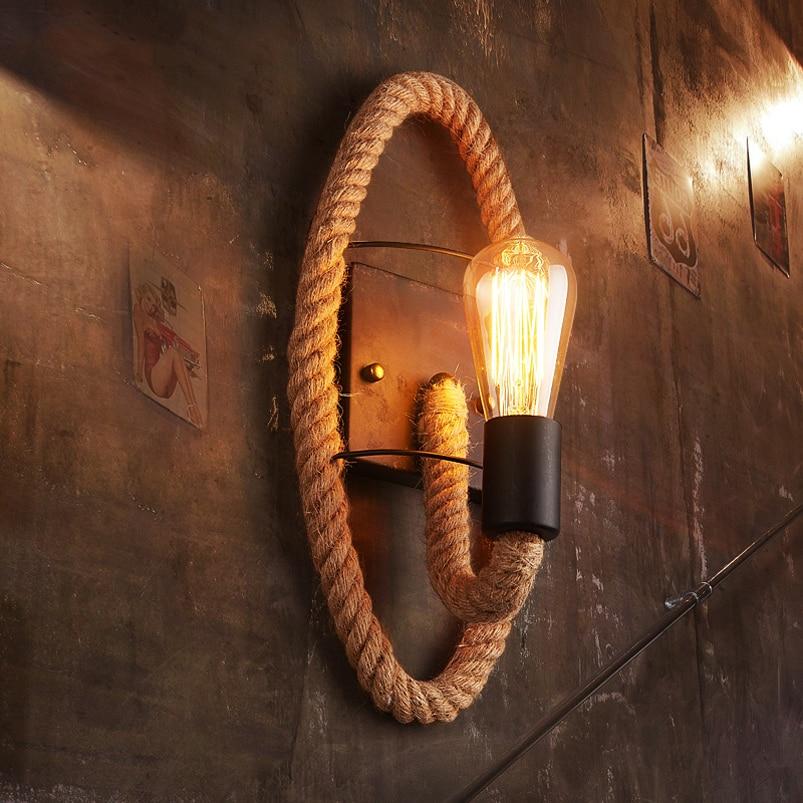Deco26 Clove - Round Rope Wrap Wall Lamp