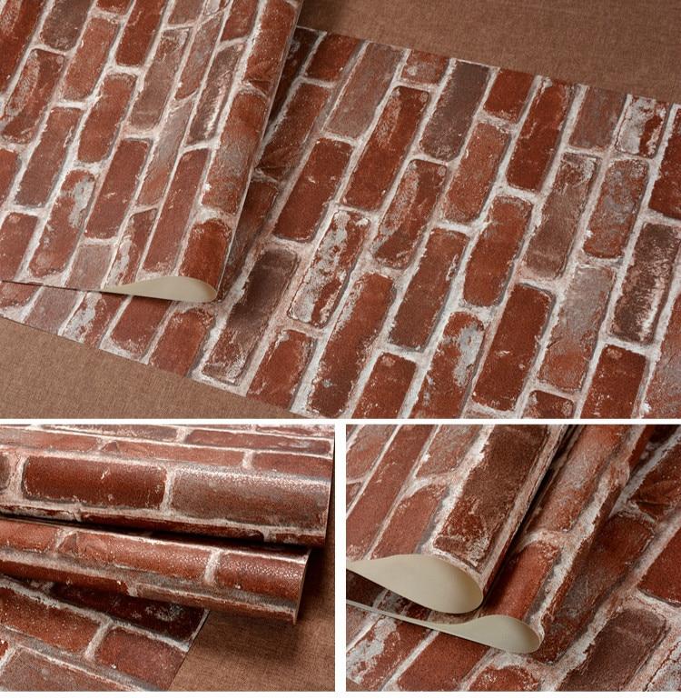 Carter - Rustic Vintage 3D Faux Brick Wall decal/sticker Roll