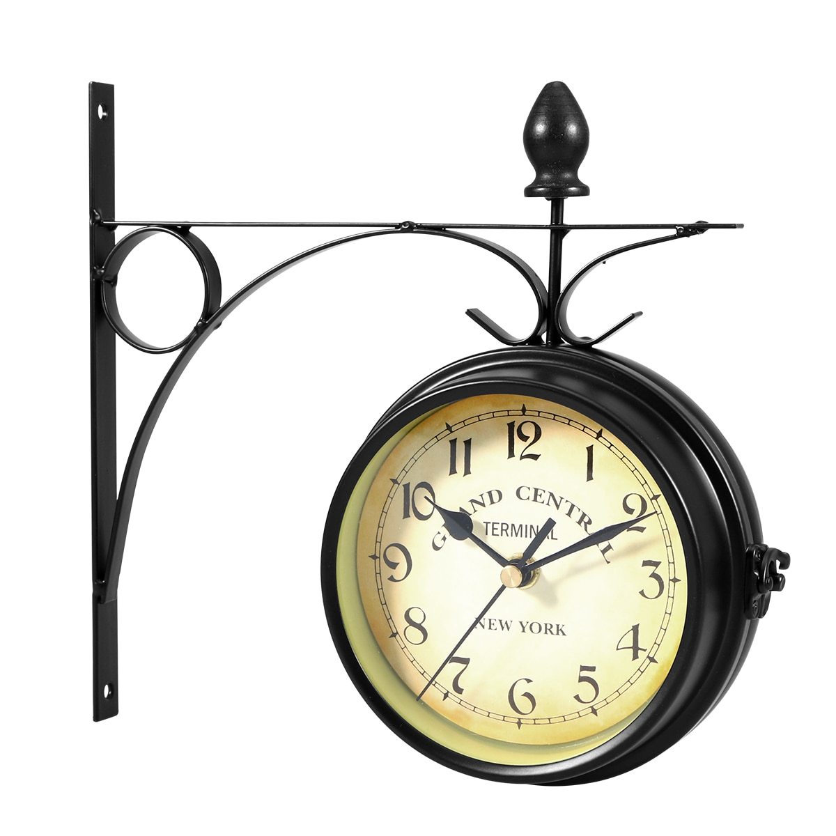 Double-sided Wall Clock Creative Classic Monochrome