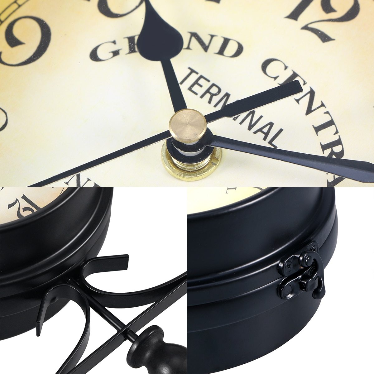 Double-sided Wall Clock Creative Classic Monochrome