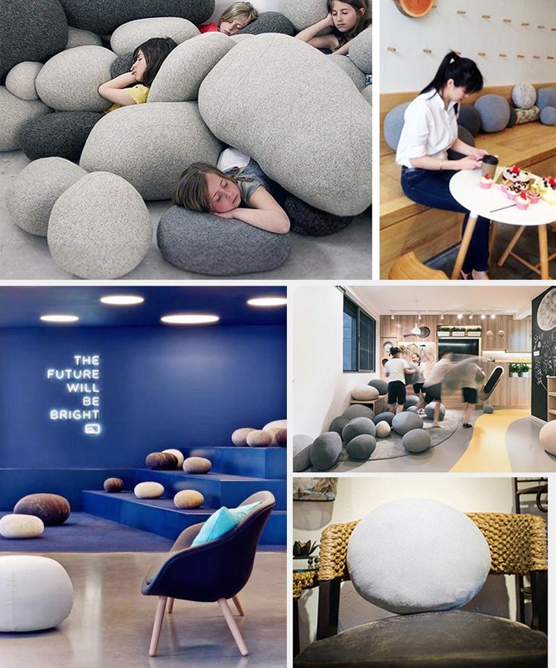 Cobble - 3D Stuffed Imitation Stone Cushion