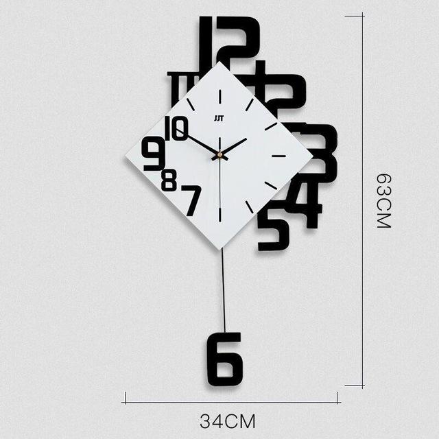 Swing Wall Clock Modern Design Nordic Style
