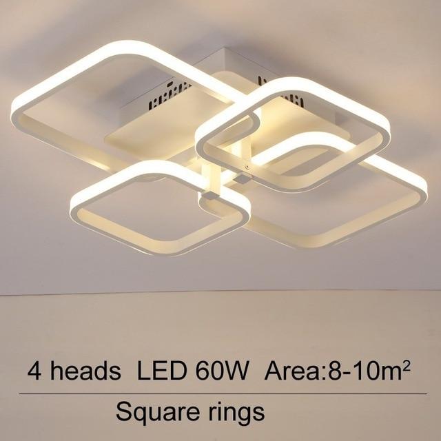 Layered Square Modern LED Chandelier