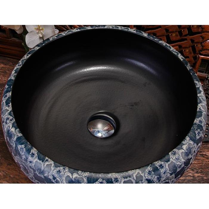 Vintage Style Artful Basin Ceramic Countertop Basin