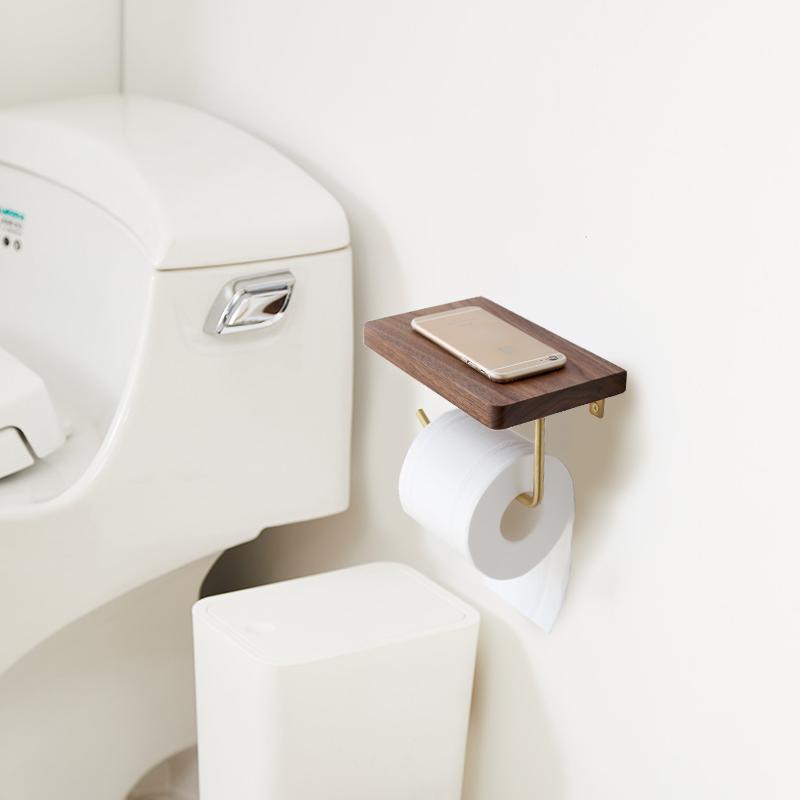 Bentlee - Modern Toilet Paper Roll Holder Shelf