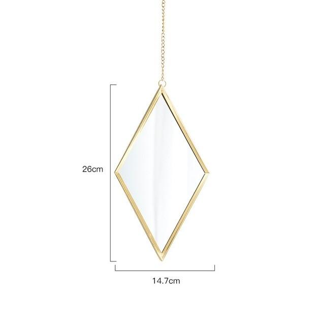 Diamante - Diamond Shape Hanging Mirror