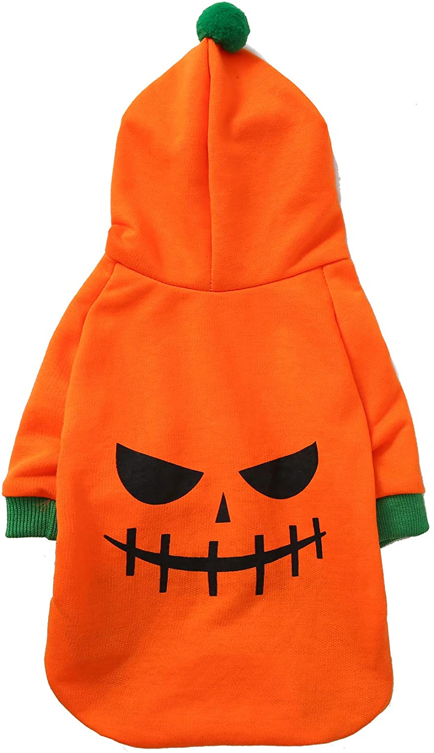 Pumpkin Pet Hoodie - Halloween Costume