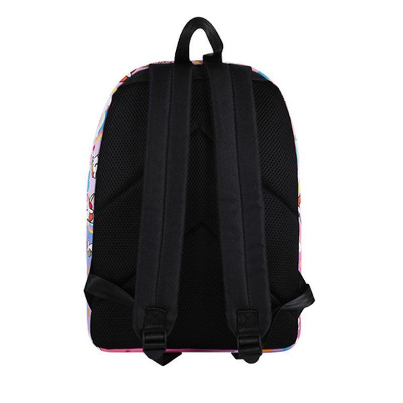 Purple Unicorn Design Backpack With Free Gift