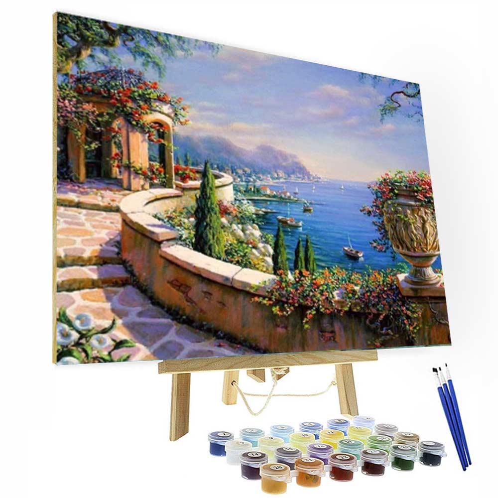 Paint by Numbers Kit - Italy Romantic Coast Deco26