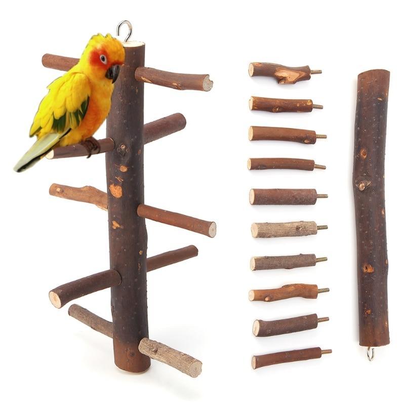Rotating Ladder Climbing Stand Birds Toy