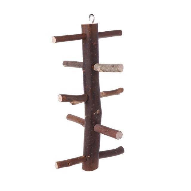 Rotating Ladder Climbing Stand Birds Toy