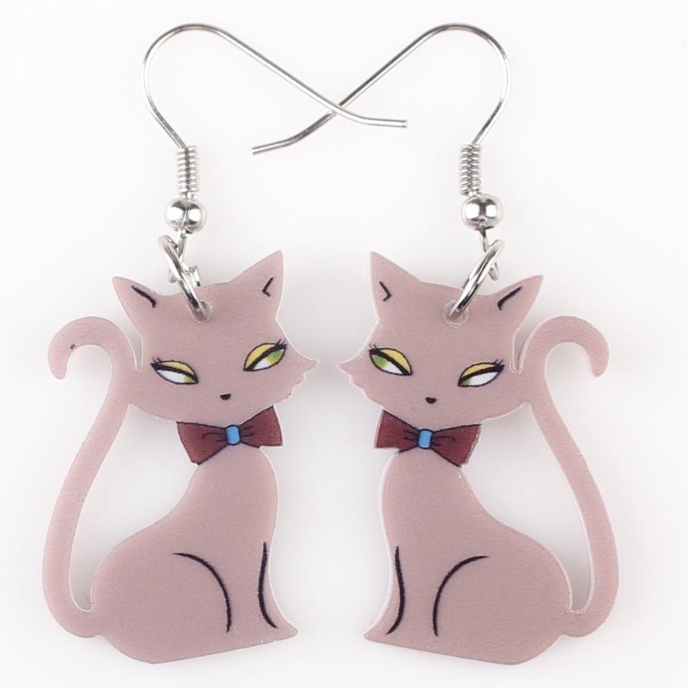 Sassy Cat Drop Earrings