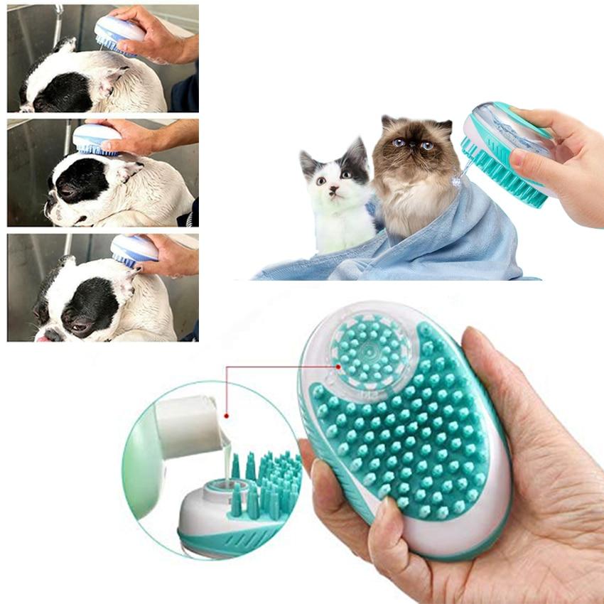 Shampoo Dispenser Pet Bath Brush