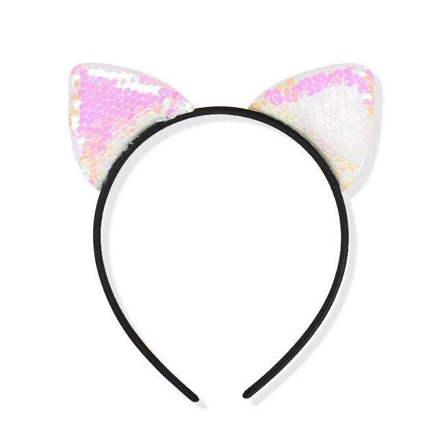 Shiny Sequins Cat Ears Hair band