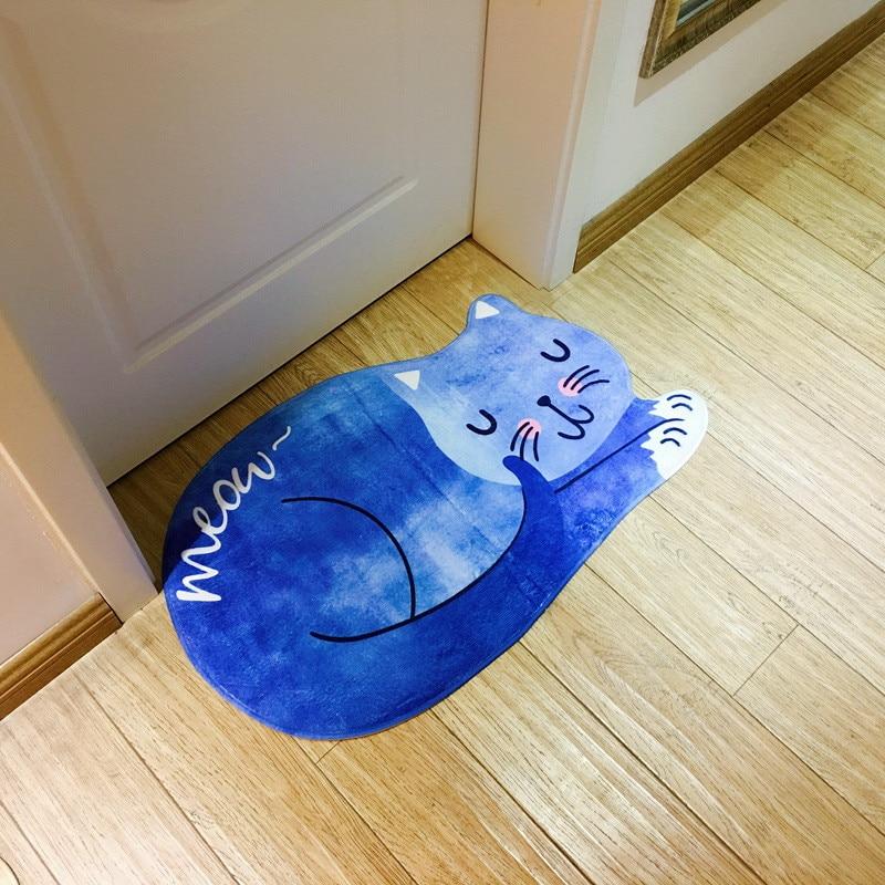 Sleeping Cat Entrance Floor Carpets