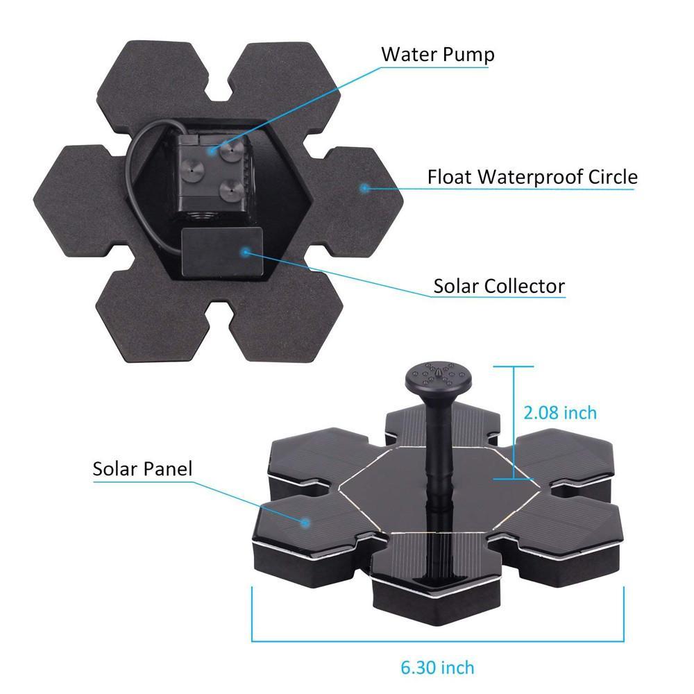 Solar Fountain Pump With Battery Backup