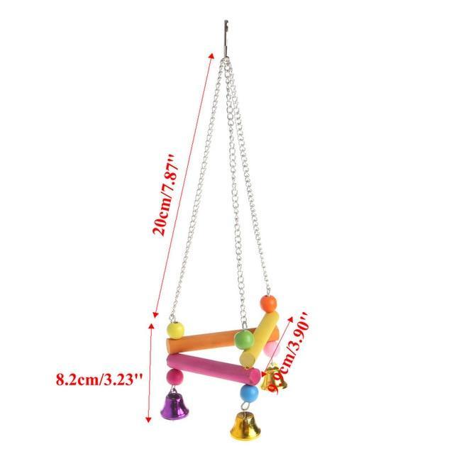 Swinging Hammock Standing Bird Platform Toy