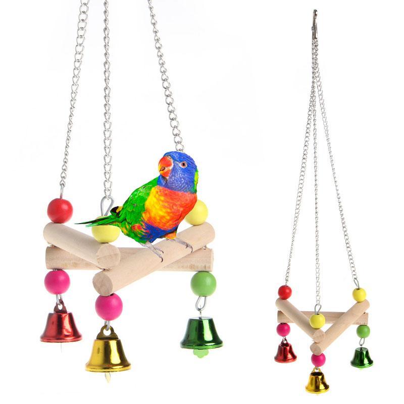 Swinging Hammock Standing Bird Platform Toy