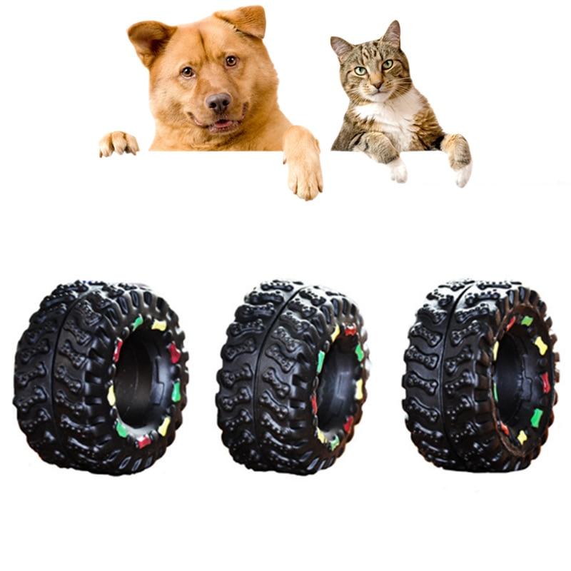 Tyre Shape Squeaky Dog Toy