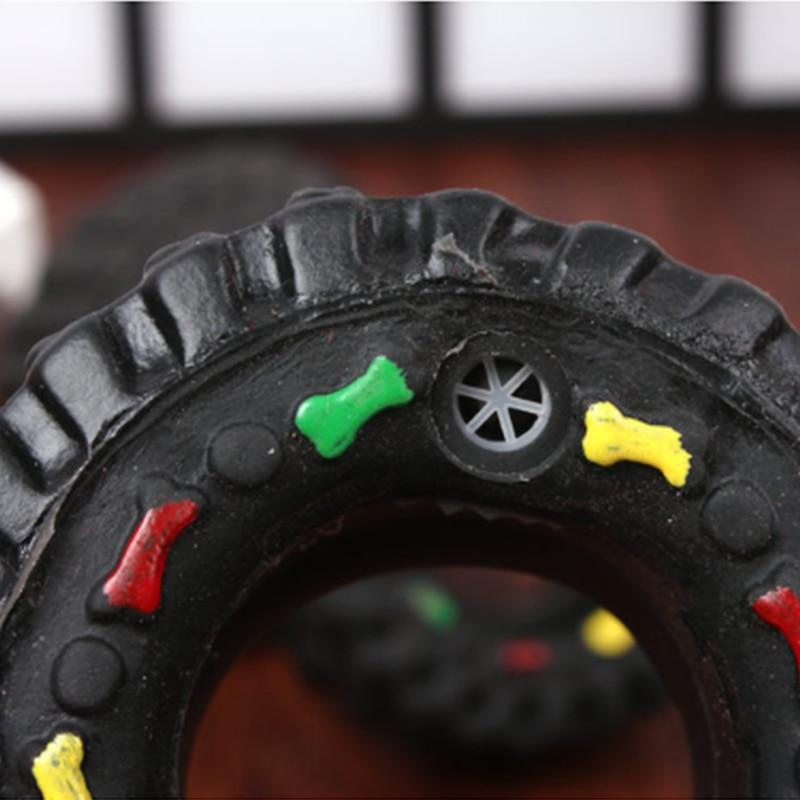 Tyre Shape Squeaky Dog Toy