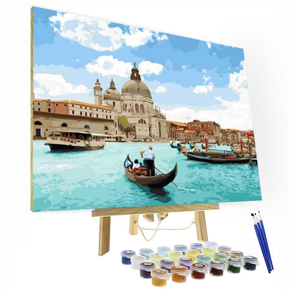 Paint by Numbers Kit - Adriatic Sea Pearl Deco26