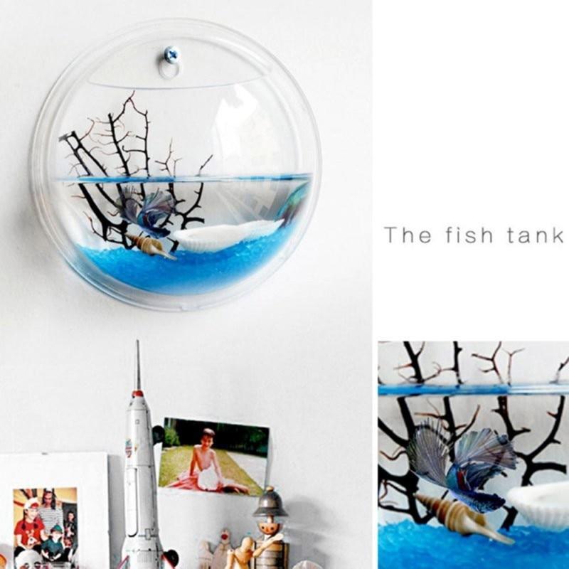 Wall Mounted Hanging Transparent Acrylic Fish Bowl